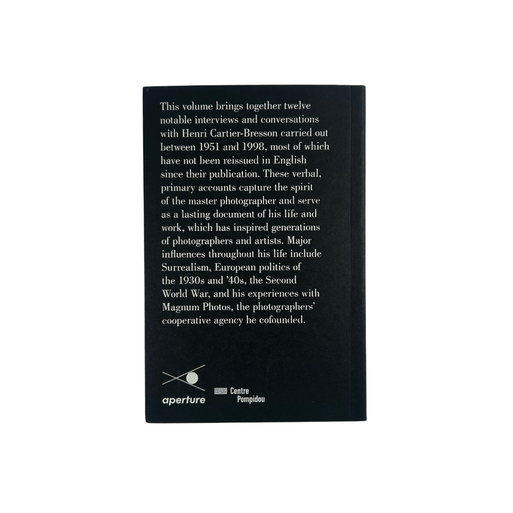 Henri Cartier-Bresson: Interviews and Conversations 1951–1998